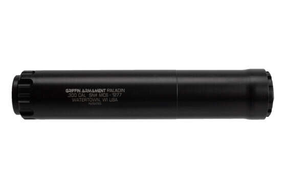 Griffin Armament Paladin .30 caliber suppressor features 17-4 PH stainless steel construction